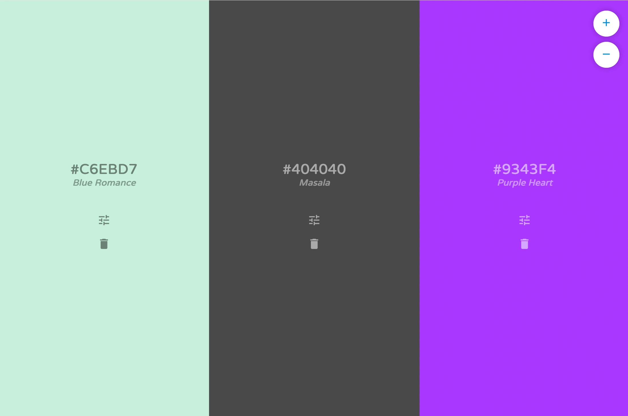 Analogous color harmony