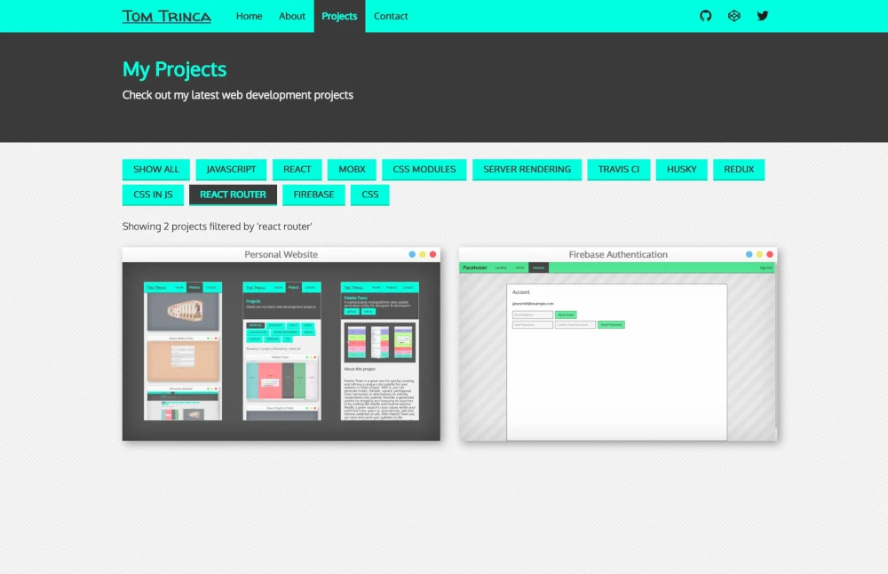 Old site, circa 2018