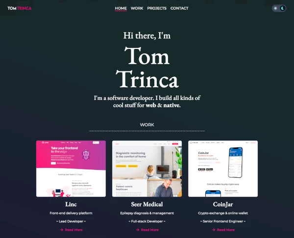 Personal Website thumbnail